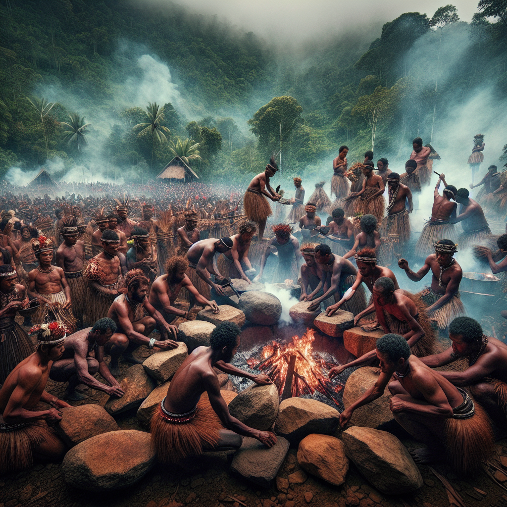 Makna Upacara Adat Barapen di Papua: Ritual Pesta Bakar Batu