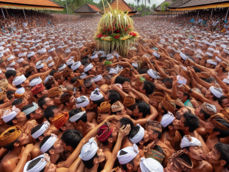 Ritual Omed-omedan: Tradisi Ciuman Massal di Bali