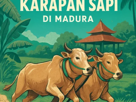 Mengenal Upacara Adat Lompat Karapan Sapi di Madura