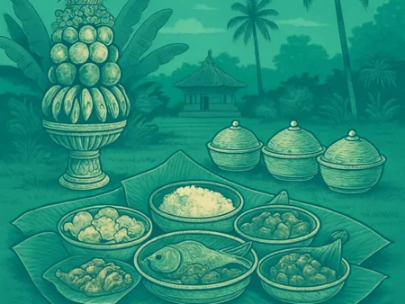 Ritual Upacara Adat Megibung di Bali